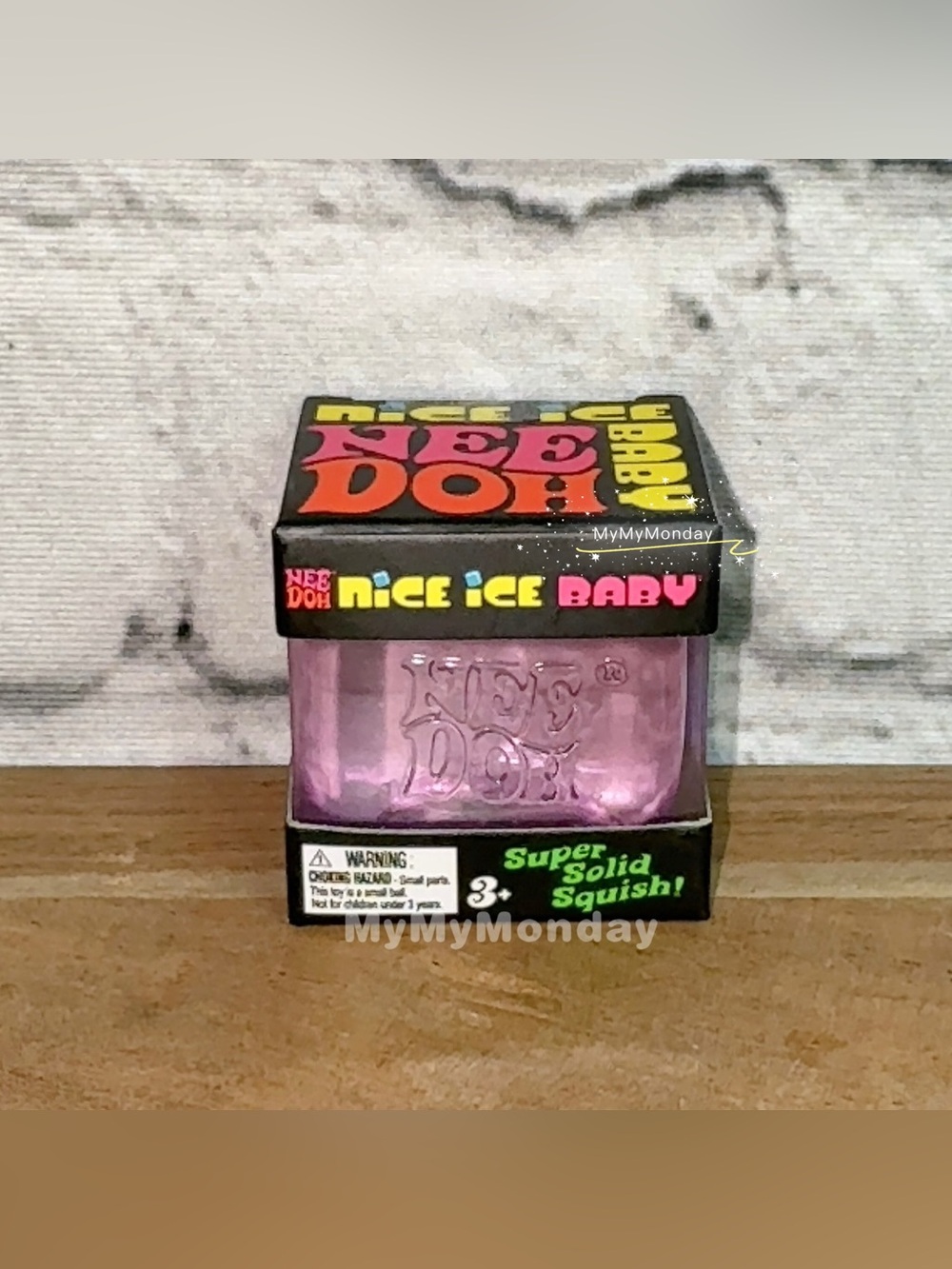 NeeDoh Nice Ice Baby Cube Squishy Purple